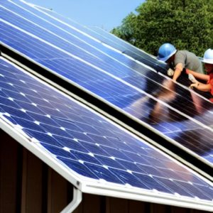 Erzeugung von Ökostrom aus Solarenergie