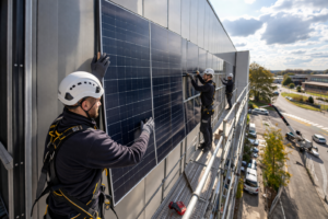 Fassaden PV Montage